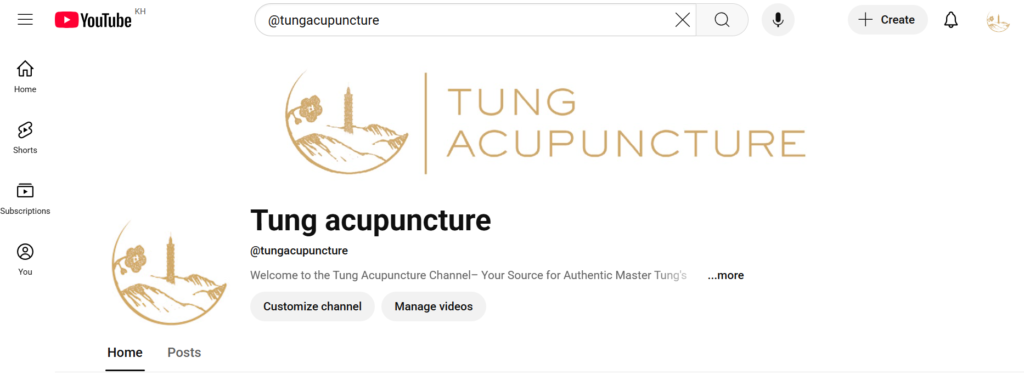 Tung Acupuncture Youtube Channel- The channel to learn Tung Acupuncture